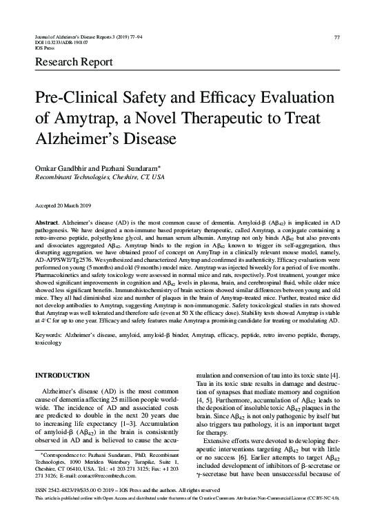 (PDF) Preclinical safety and efficacy evaluation of ‘BioCaS’ bioactive ...
