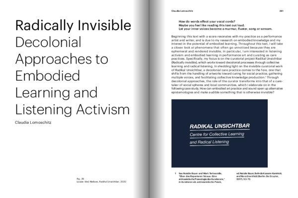 (PDF) Radically Invisible. Decolonial Approaches to Embodied Learning ...