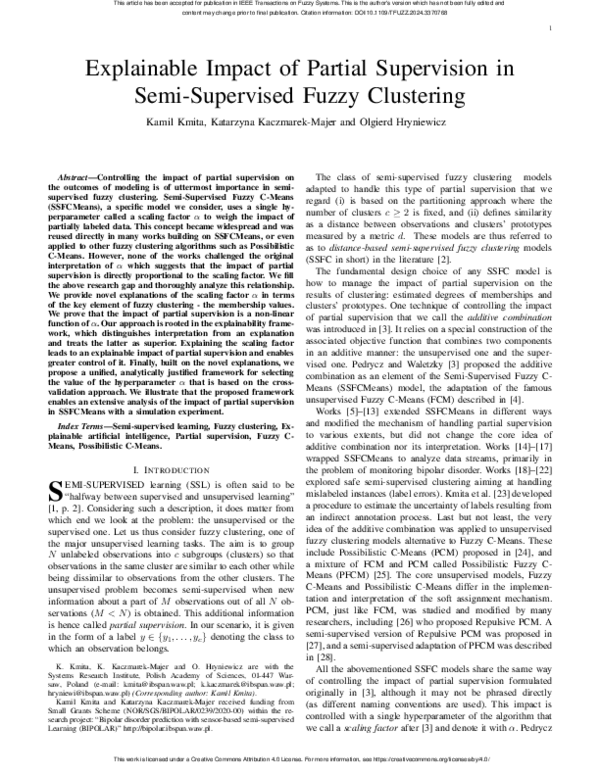 (PDF) Explainable Impact of Partial Supervision in Semi-Supervised ...