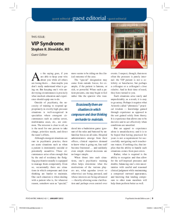 (PDF) This Issue: VIP Syndrome
