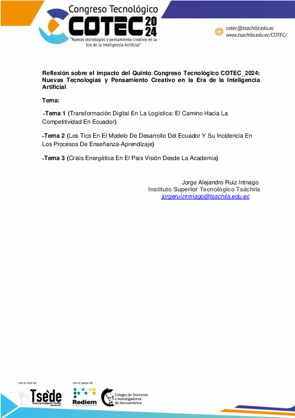 (PDF) COTEC 2024