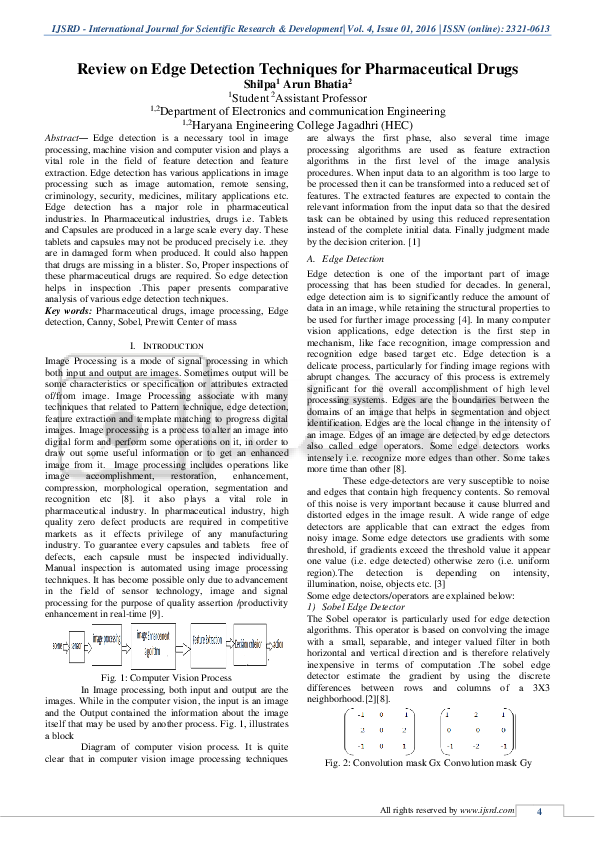 (PDF) Review on Edge Detection Techniques for Pharmaceutical Drugs