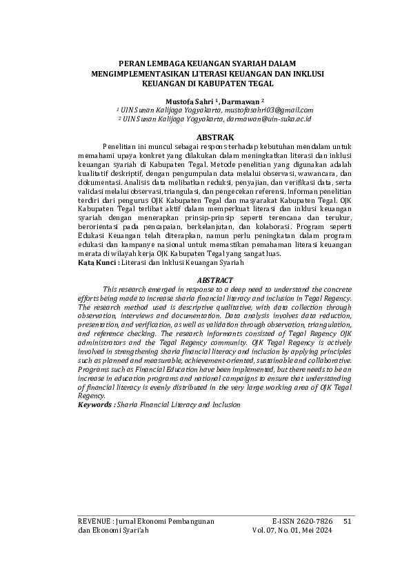 (PDF) Peran Lembaga Keuangan Syariah Dalam Meningkatkan Ekonomi dengan ...