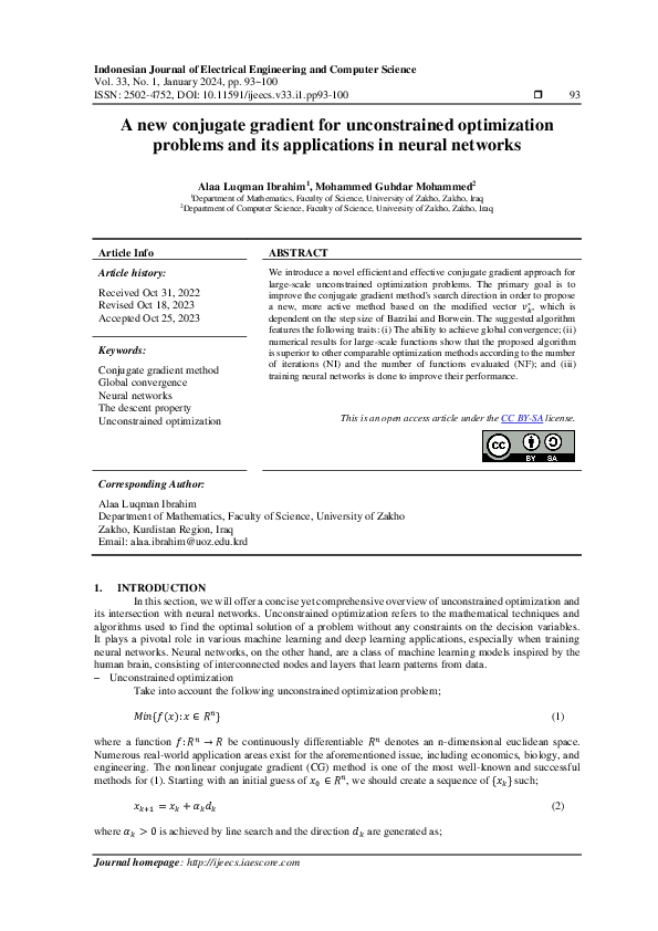(PDF) A new conjugate gradient for unconstrained optimization problems ...