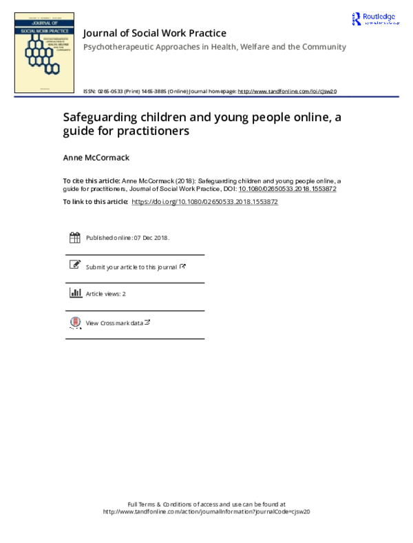 (PDF) Safeguarding children and young people online, a guide for ...