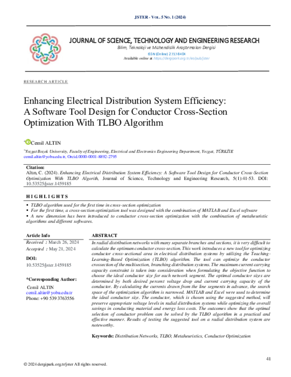 (PDF) Enhancing Electrical Distribution System Efficiency: A Software ...