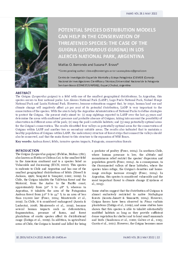 (PDF) Potential species distribution models can help in the ...