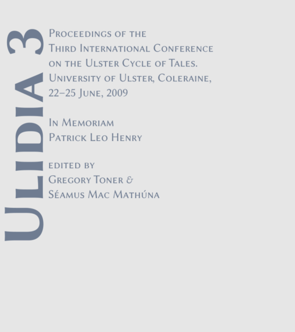 (PDF) Gregory Toner & Séamus Mac Mathúna (eds): ULIDIA 3 -- ToC