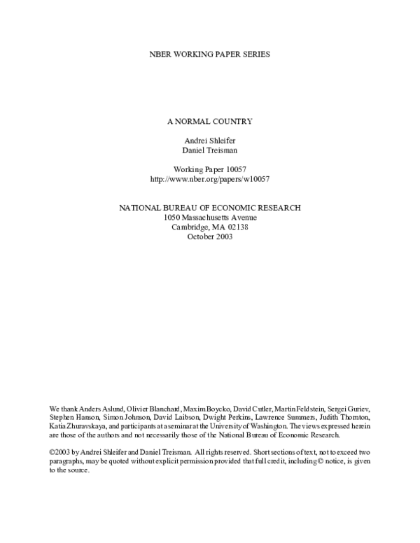 (PDF) A Normal Country