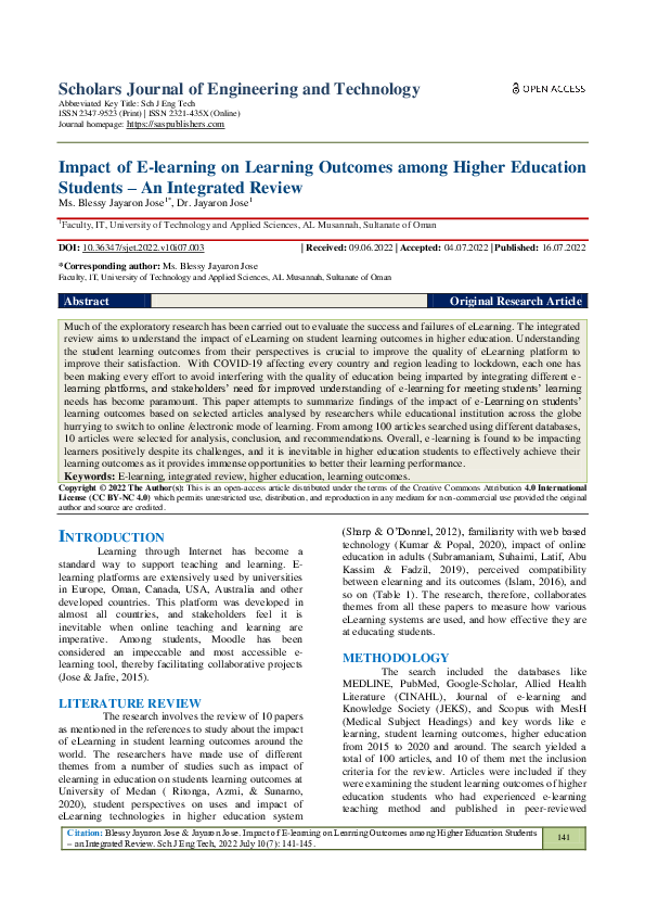 (PDF) Scholars Journal of Engineering and Technology