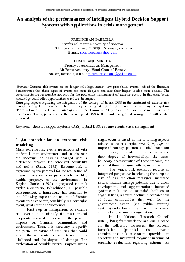 (PDF) An analysis of the performances of intelligent hybrid decision ...