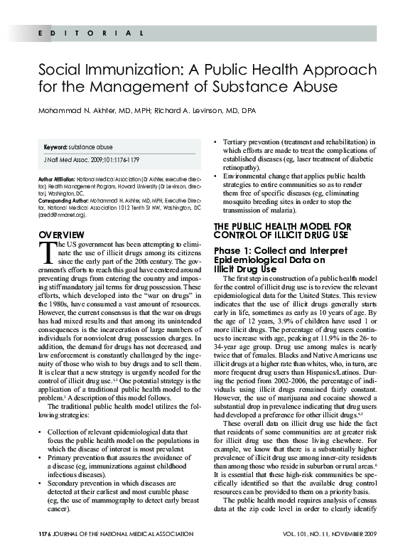 (PDF) Social Immunization: A Public Health Approach for the Management ...