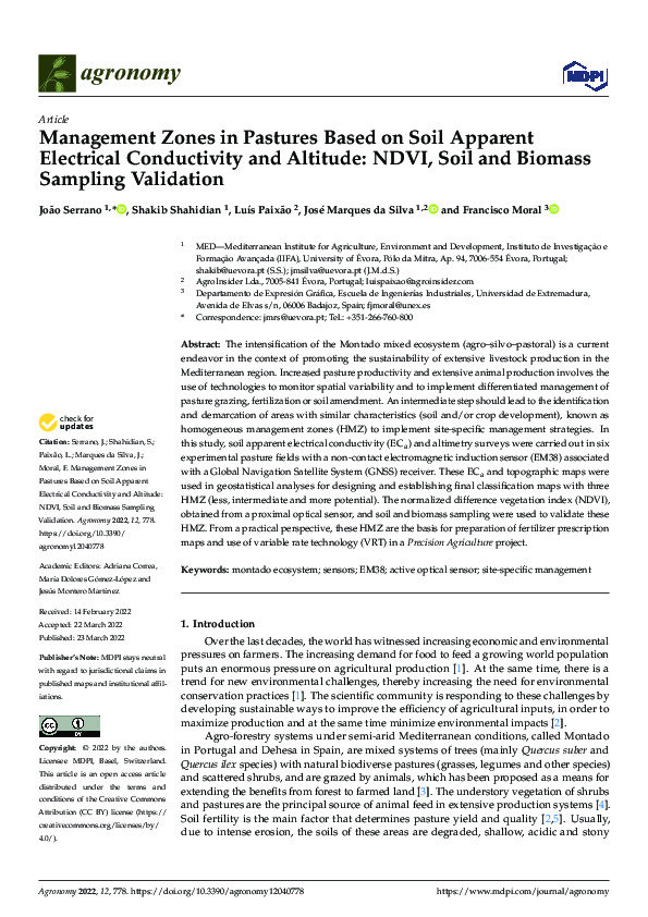 (PDF) Management Zones in Pastures Based on Soil Apparent Electrical ...
