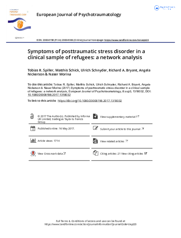 (PDF) Symptoms of posttraumatic stress disorder in a clinical sample of ...