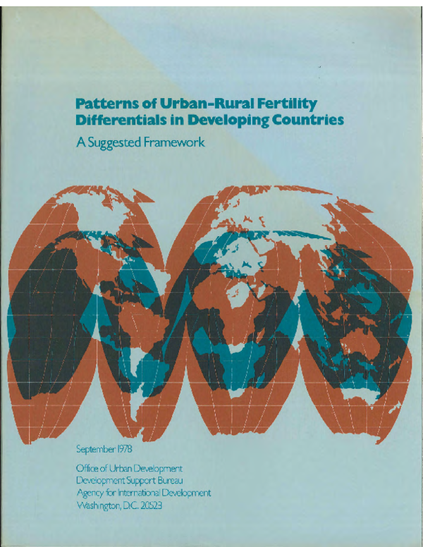 (PDF) Patterns of Urban-Rural Fertility Differentials in Developing ...