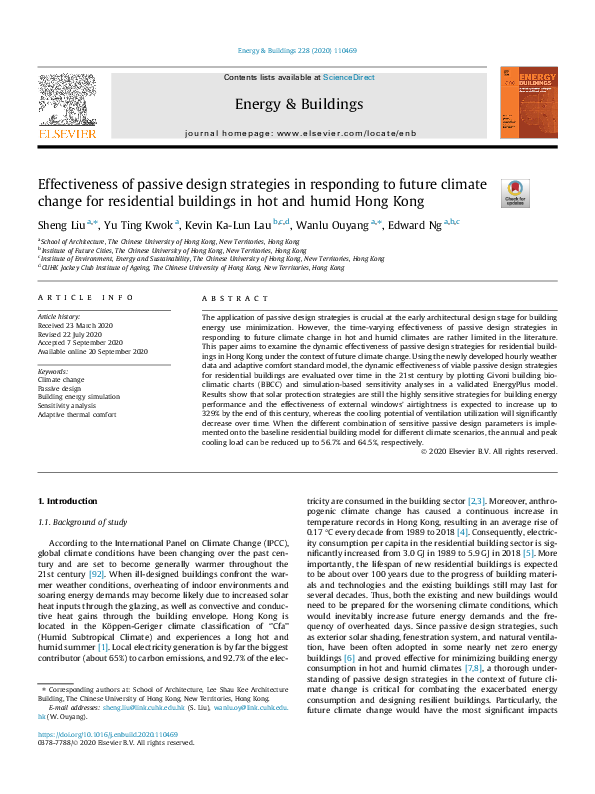 (PDF) Effectiveness of passive design strategies in responding to ...