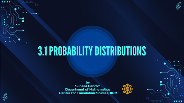 (PDF) 3.1 Probability Distributions