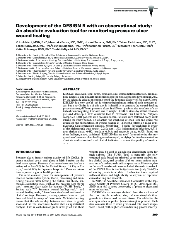 (PDF) Development of the DESIGN-R with an observational study: an ...