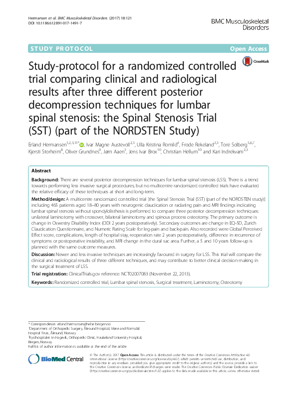 (PDF) Study-protocol for a randomized controlled trial comparing ...