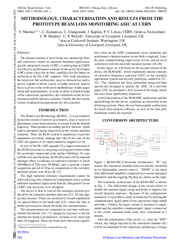 (PDF) Methodology, Characterisation and Results from the Prototype Beam ...