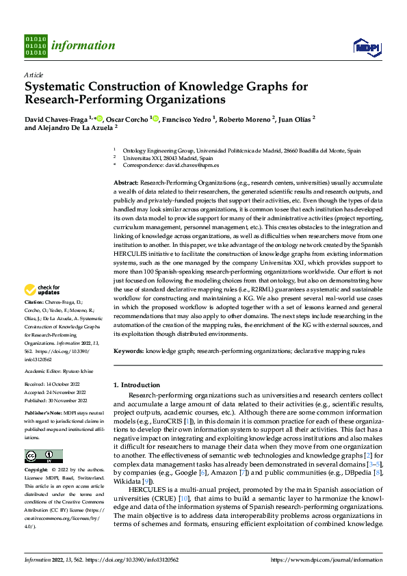 (PDF) Systematic Construction of Knowledge Graphs for Research ...