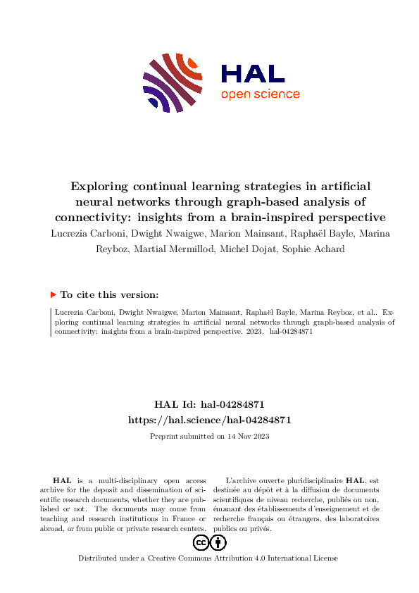 (PDF) Exploring continual learning strategies in artificial neural ...