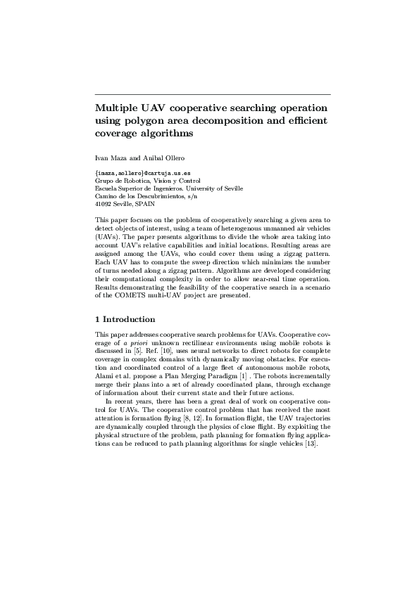 (PDF) Multiple UAV cooperative searching operation using polygon ...