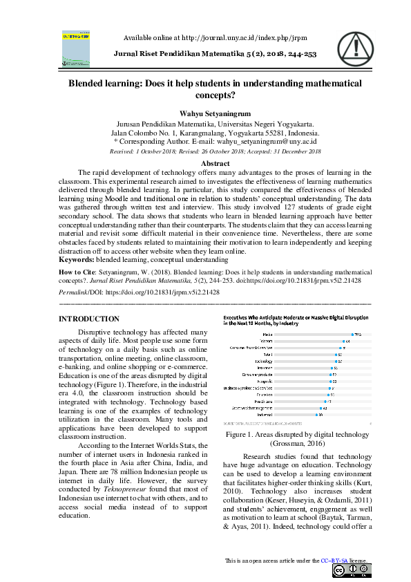 (PDF) Blended Learning: Does it help students in understanding ...