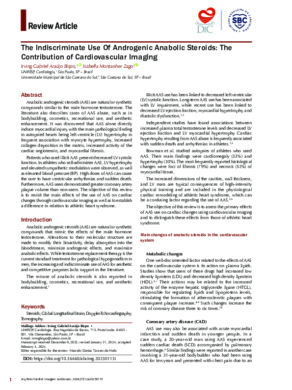(PDF) The Indiscriminate Use Of Androgenic Anabolic Steroids: The ...