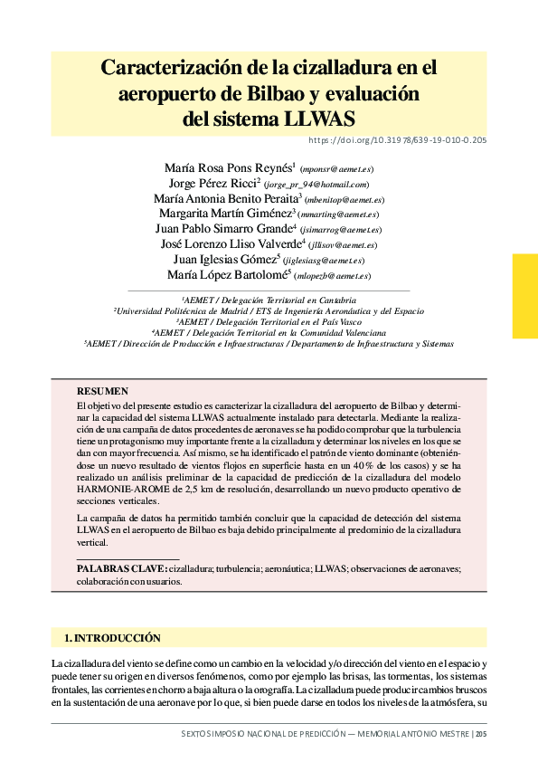 (PDF) Caracterización de la cizalladura en el aeropuerto de Bilbao y ...