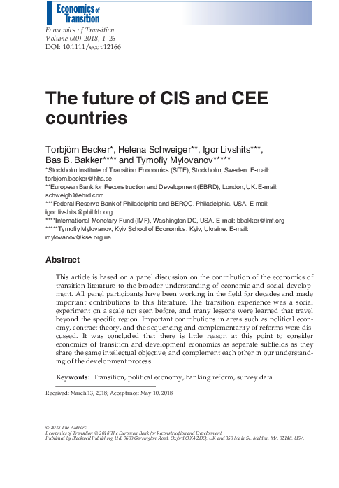 (PDF) The future of CIS and CEE countries