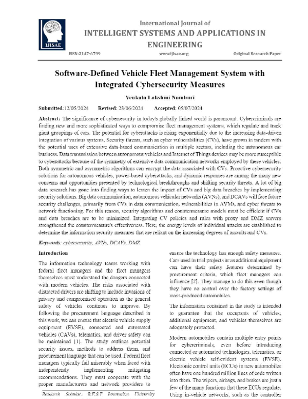 (PDF) Software-Defined Vehicle Fleet Management System with Integrated ...
