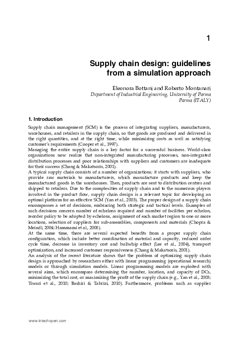 (PDF) Supply Chain Design: Guidelines from a Simulation Approach