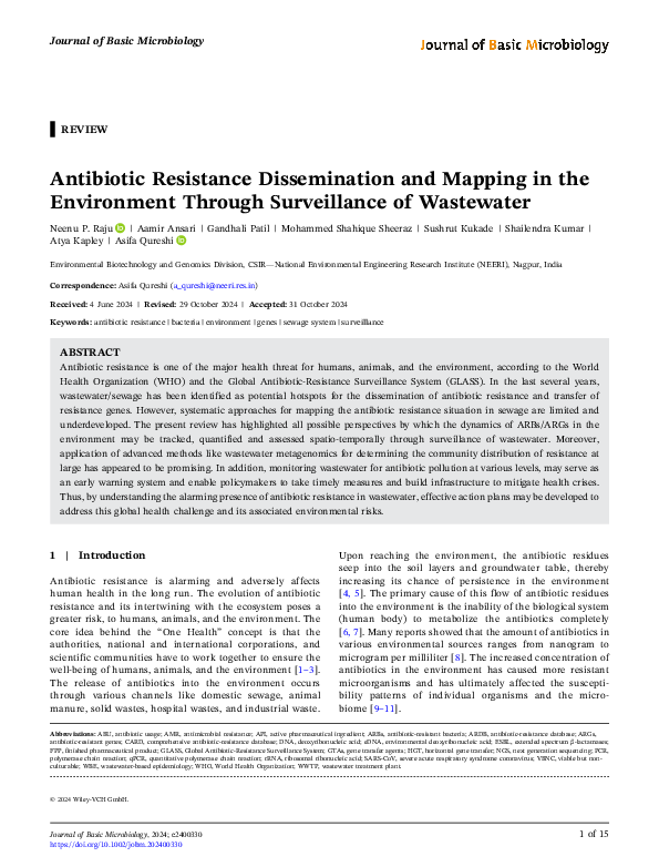 (PDF) Antibiotic Resistance Dissemination and Mapping in the ...