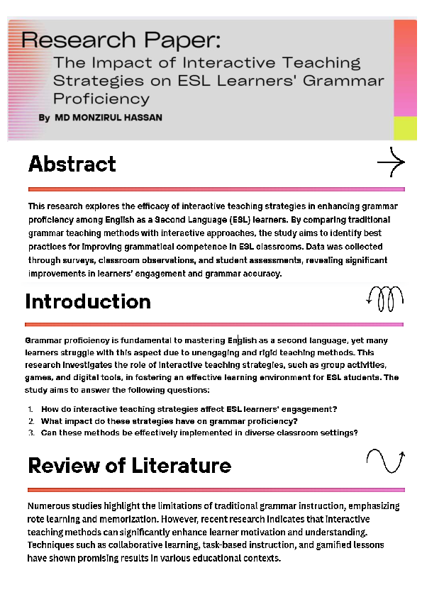 (PDF) The Impact of Interactive Teaching Strategies on ESL Learners ...