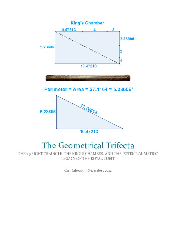 (PDF) The Geometrical Trifecta: The √5 Right Triangle, the King's ...