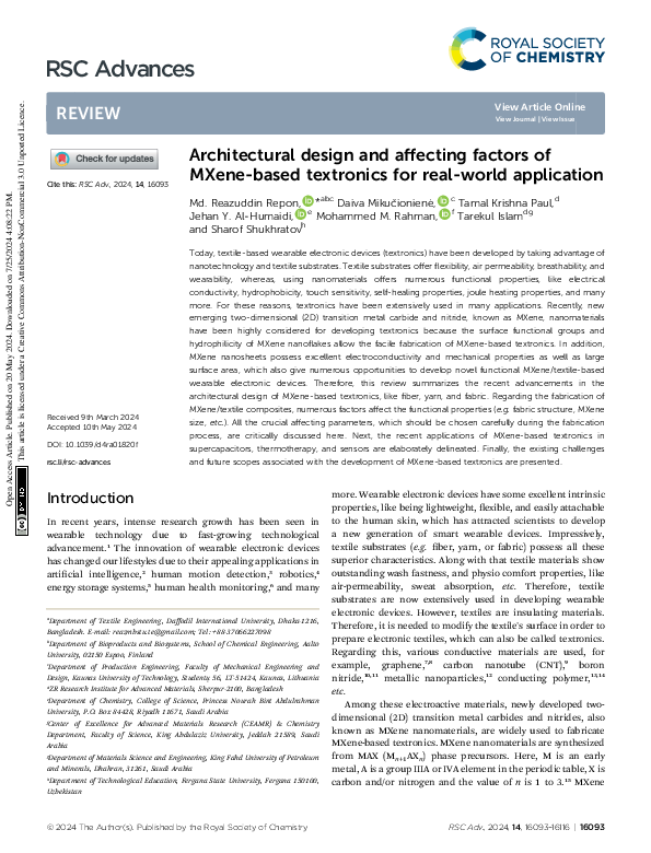 (PDF) Architectural design and affecting factors of MXene-based ...