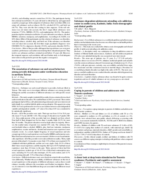 (PDF) Coping in parents of children and adolescents with Tourette syndrome
