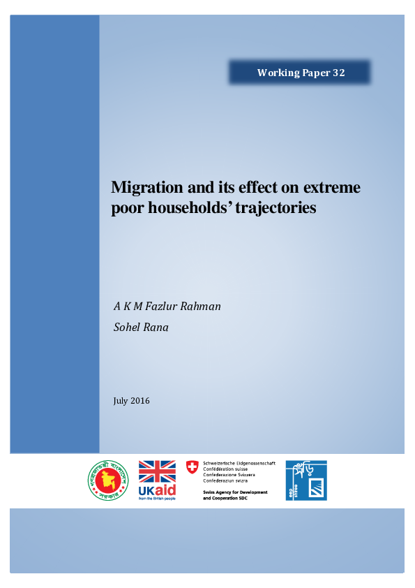 (PDF) Migration and its effect on extreme poor households trajectories