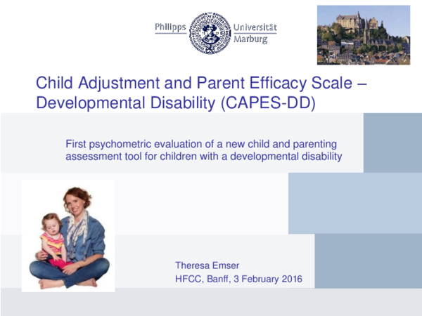 (PDF) Child Adjustment and Parent Efficacy Scale-Developmental ...