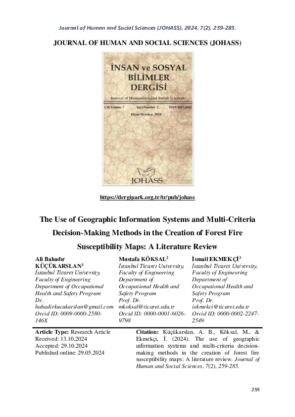 Pdf The Use Of Geographic Information Systems And Multi Criteria