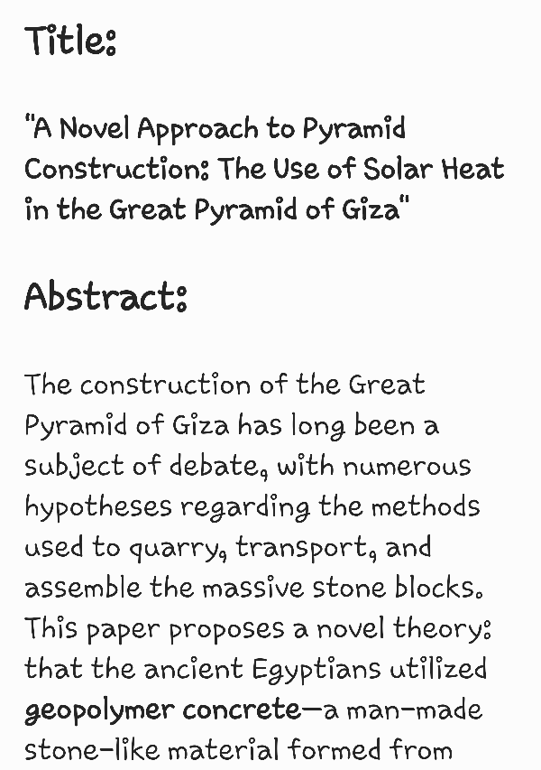 (PDF) A Novel Approach to Pyramid Construction: The Use of Solar Heat ...