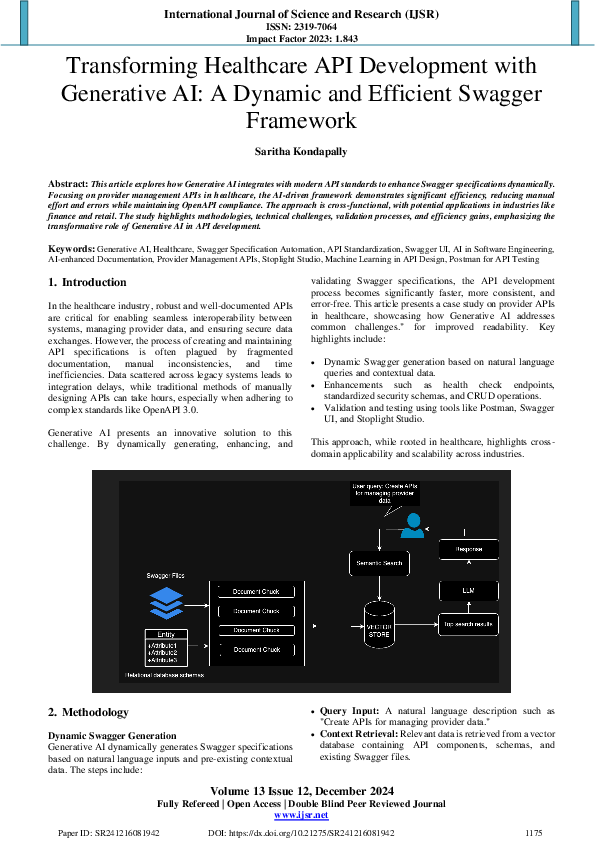 (PDF) Transforming Healthcare API Development with Generative AI A ...