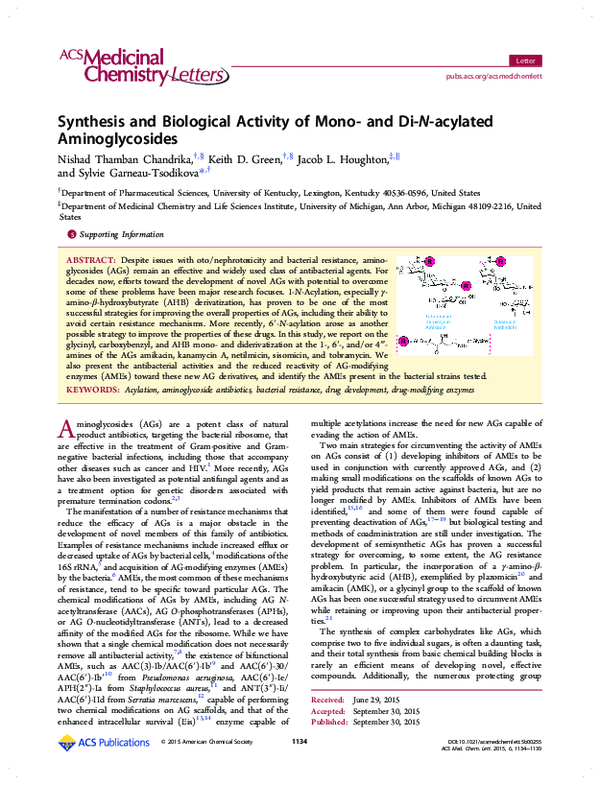 (PDF) Synthesis and Biological Activity of Mono- and Di- N -acylated ...