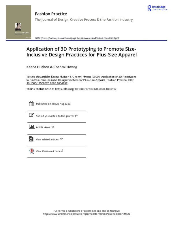 (PDF) Application of 3D Prototyping to Promote Size-Inclusive Design ...