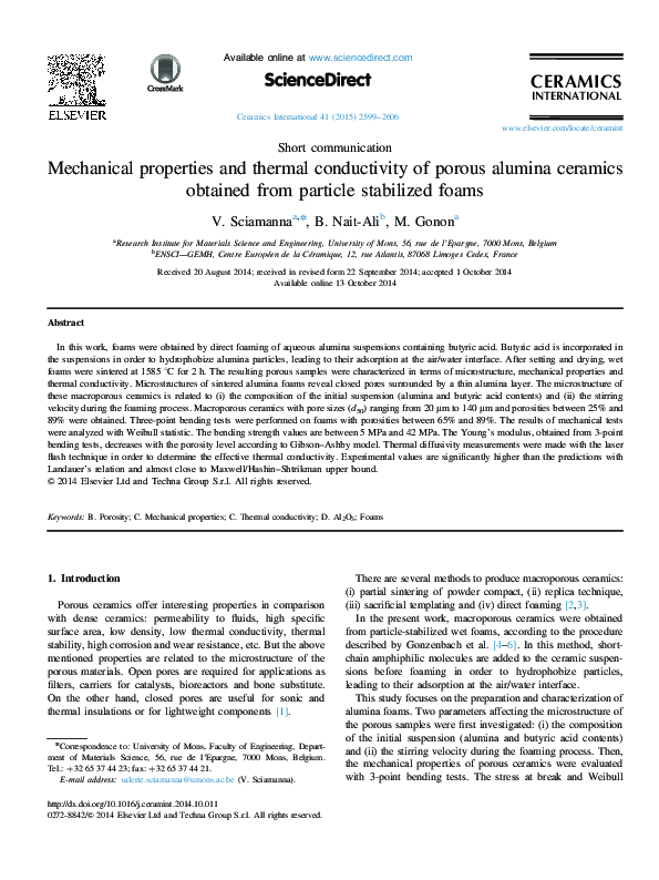 (PDF) Mechanical properties and thermal conductivity of polymer/vapor ...