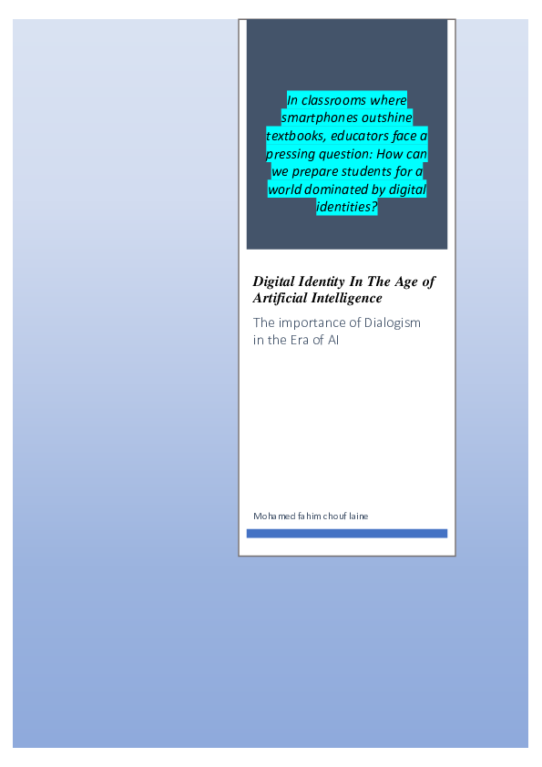 (PDF) Digital Identity in the age of artificial intellgence