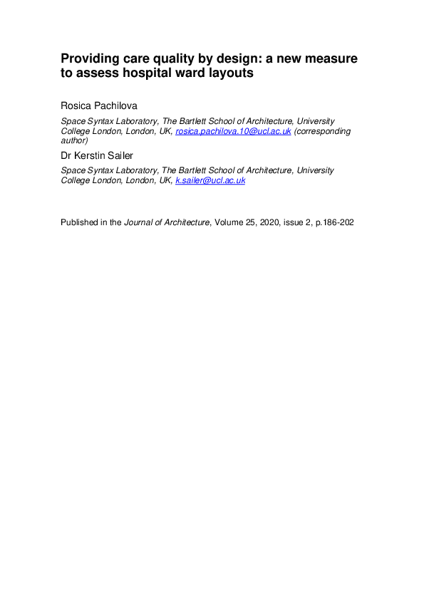 (PDF) Providing care quality by design: a new measure to assess ...