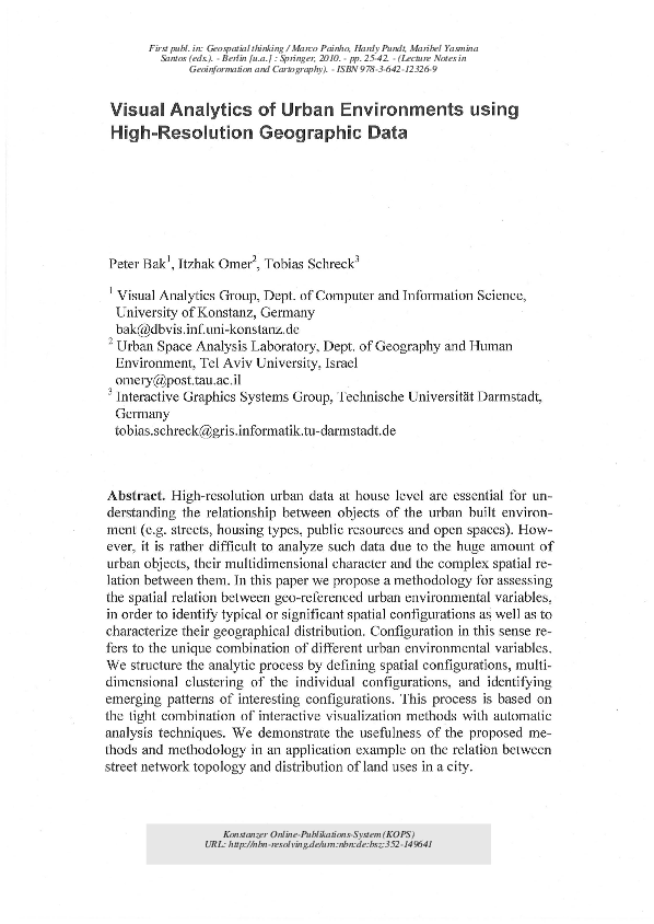 (PDF) Visual Analytics of Urban Environments using High-Resolution ...