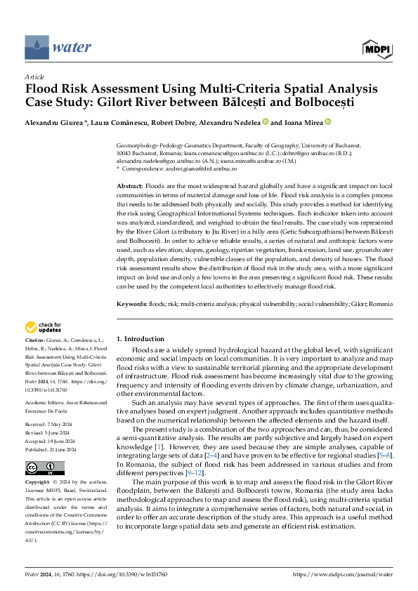 (PDF) Flood Risk Assessment Using Multi-Criteria Spatial Analysis Case ...